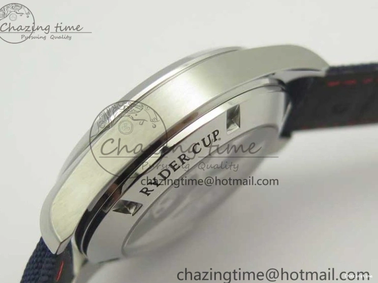 0426 EasyCare Aqua Terra Master Ryder Cup Edition VSF 1:1 Best Edition White Textured Dial on Blue Nylon Strap A8500 Super Clone 8016